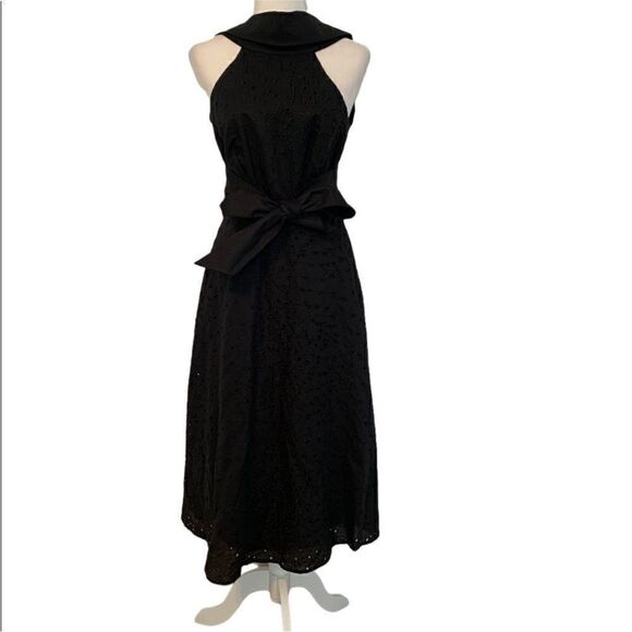 Acler Black Amber Halter Neck Front Tie Dress | Size 2   NWOT Black linen blend - Picture 7 of 12